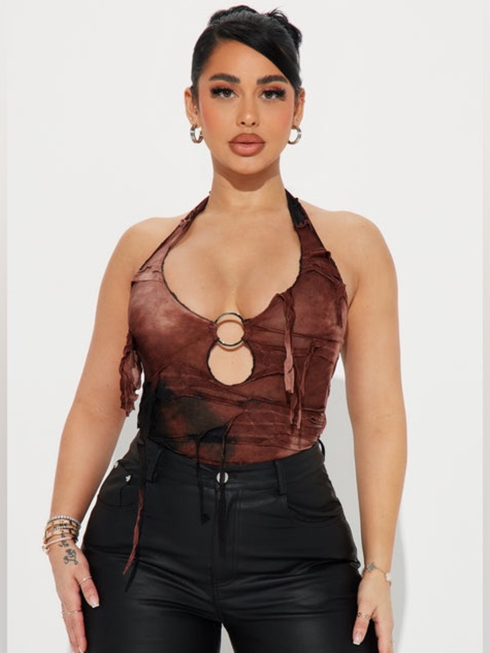 Showing Off Distressed Bodysuit